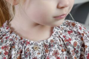 Photo of young girl’s nose and mouth